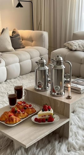 طقم ترامس شاي وقهوة .