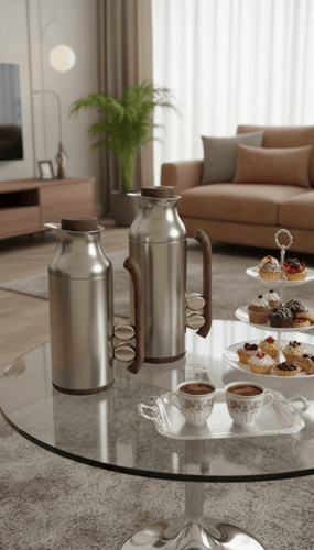 طقم ترامس شاي و قهوة 1 لتر/ 750مل