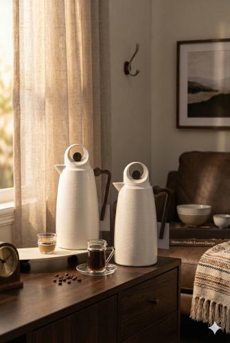Tea and coffee samovar set with elegant design 1 liter