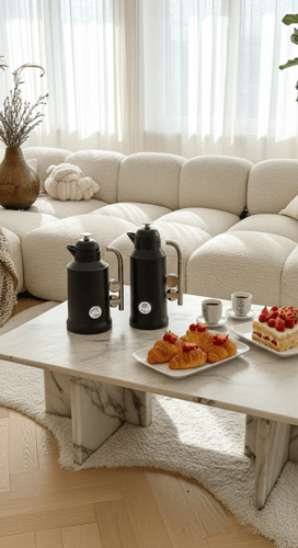 طقم ترامس شاي وقهوة .