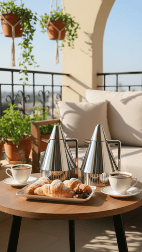 طقم ترامس شاي وقهوة بتصميم عصري وأنيق 1 لتر