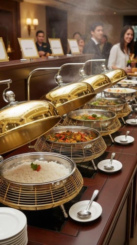 سخان بوفية صحن تقديم الطعام 4 لتر