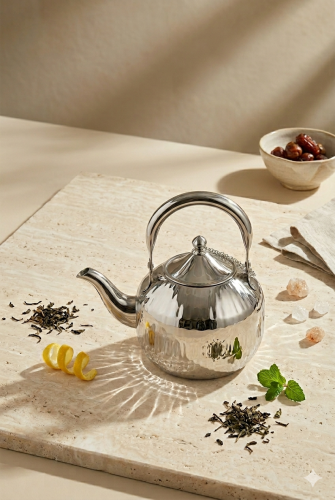 Elegant design stainless steel teapot 1700ml