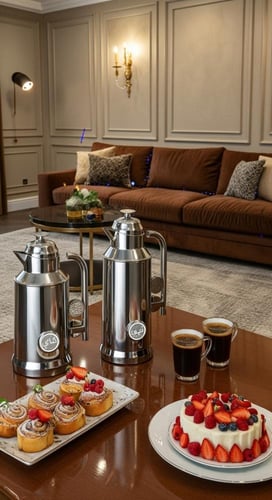 طقم ترامس شاي وقهوة .