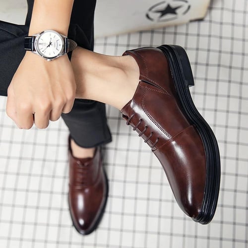 حذاء ديربي جلدي كلاسيكي للرجال