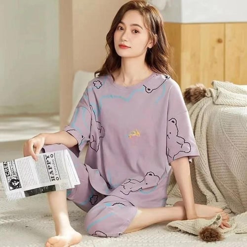 طقم بيجامة نسائي صيفي