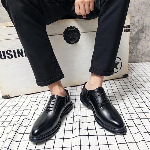 حذاء ديربي جلدي كلاسيكي للرجال