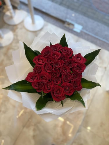 باقة الجوري الآحمر