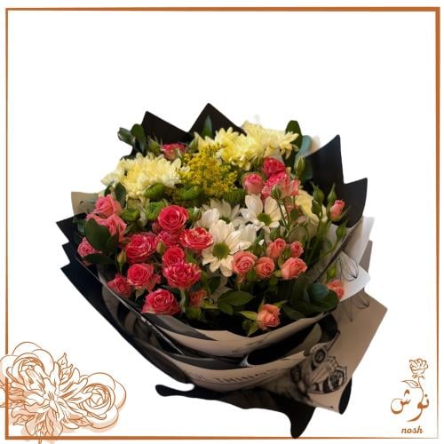 بويكه السعاده مزيج من الجوري والبيبي جوري والاقحوا...