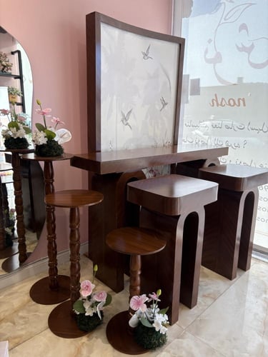 طاولات استقبال طقم كامل للايجار
