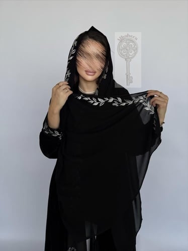 عباية شتوية اسود رقم H102