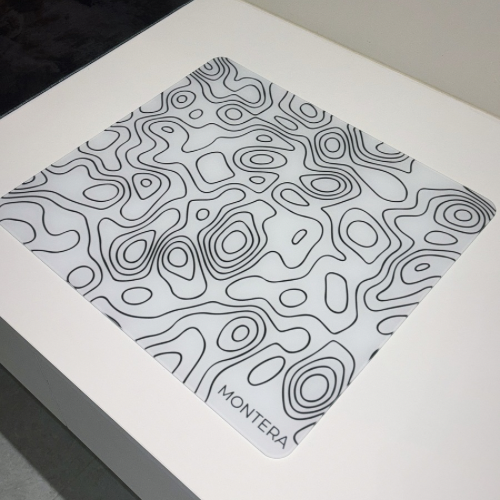 Glass mousepad - Off White - ماوس باد زجاجي ابيض