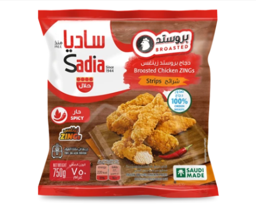 دجاج بروستد زينغس شرائح ساديا حار 750 ج