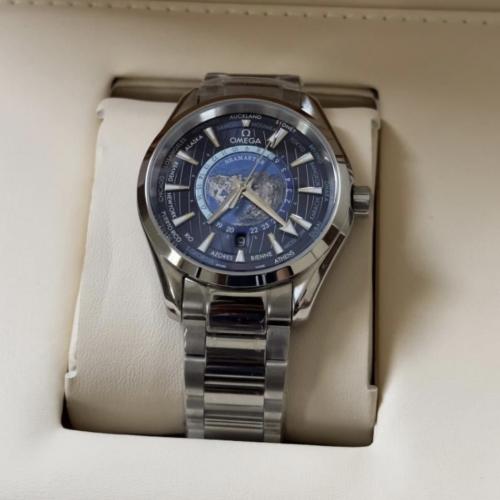 ساعة أوميغا سيماستر أكوا تيرا "ورلد تايمر" أوتوماتيك – Omega Seamaster Aqua Terra Worldtimer
