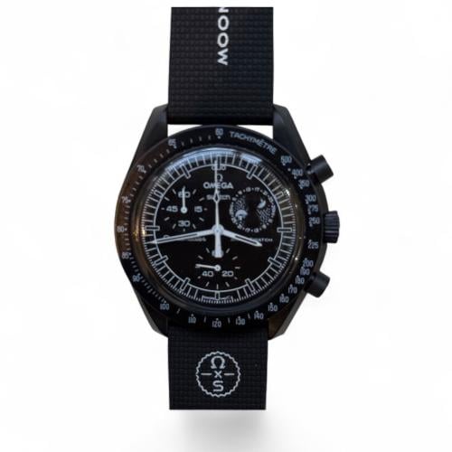 ساعة MoonSwatch x Omega (Mission to the Moon) - الإصدار الأسود