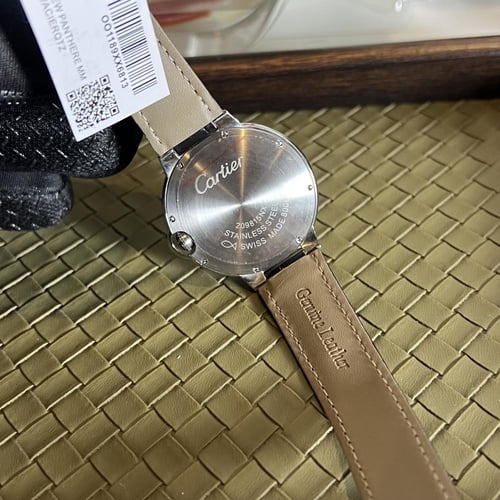 ساعة كارتير بالون الرجالية - جلد أسود حصرية وجديدة