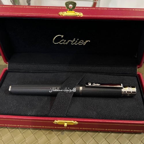 قلم كارتير أسود نقشة مميزة ( غطاء )