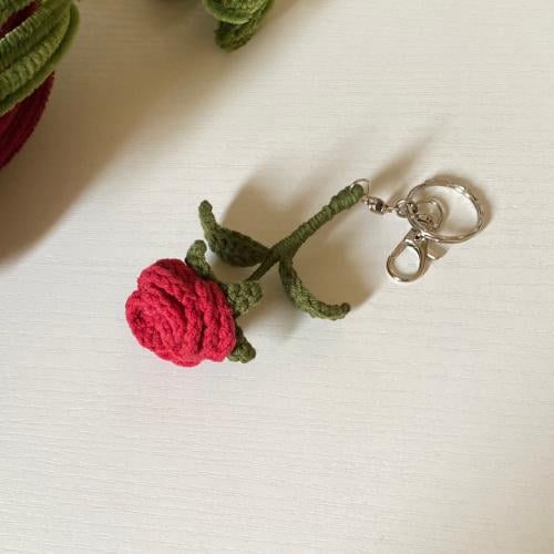 Rose keychain