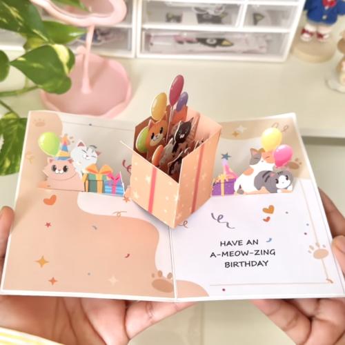 Happy birthday cat card