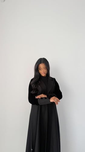 عباية شتوية بقصة بليزر نص كالوش