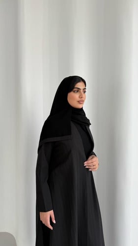 عباية ربع كلوش قماش تفته