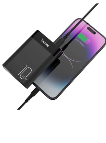 Active باور بانك 10000 أمبير 2 منفذ (USB C) أسود ،...