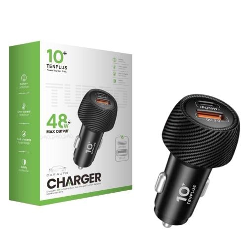 شاحن سيارة بقوة 48 واط من تن بلس