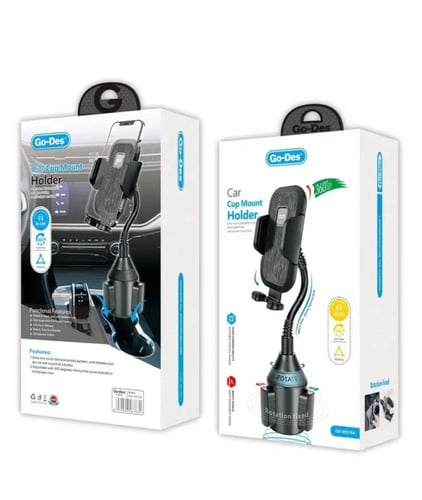 حامل أكواب للسيارة بقبضة قوية رأس قابل للدوران 360...