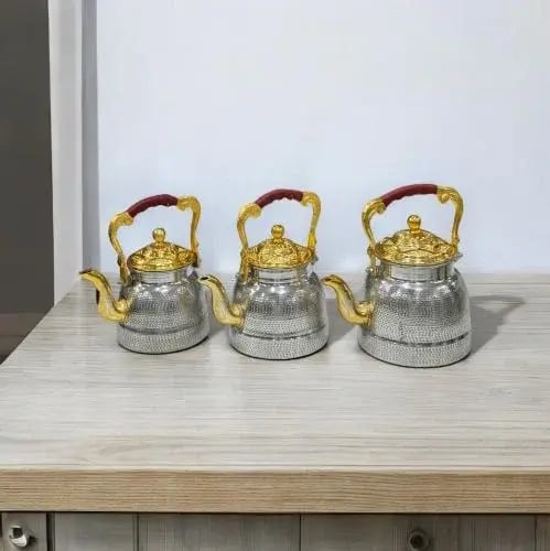 أباريق المنيوم حب رمان 3قطع