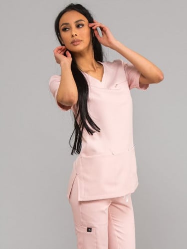 سكراب طبي نسائي AVA باللون زهري فاتح من إِلدان – ت...