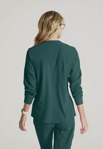 بلوزة سكراب Stability باللون أخضر غامق من سكيتشرز