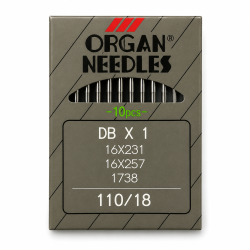 إبر مكينة خياطة صناعية Organ DB×1 مقاس 110/18 (10...