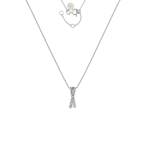 Sharly 18K White Gold and Diamond Necklace – JHRN0428DWDSH