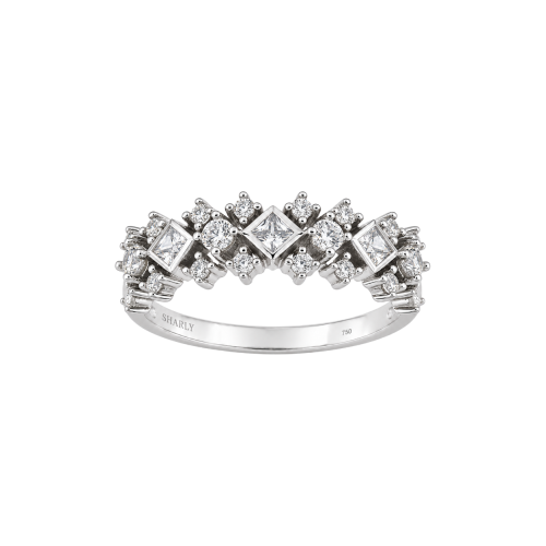 18K White Gold and Diamond Ring by Sharly – JHRR0056DWDSH