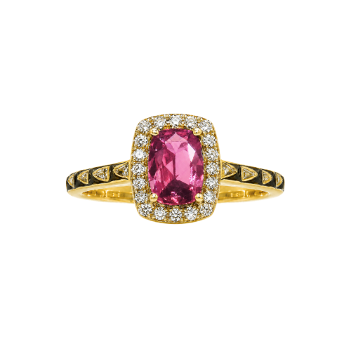 18K Gold, Diamond and Pink Tourmaline Ring by Frank Rosha Jewelry – JFRR0472SYHSH