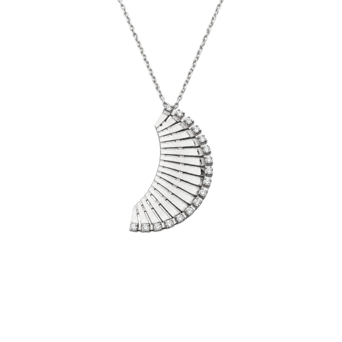 Sharly 18K White Gold and Diamond Necklace – JHRN0390DWHSH