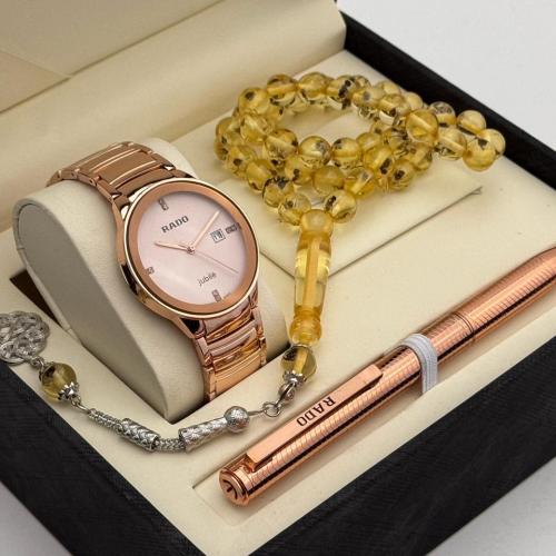 ساعة يد RADO وقلم وسبحه