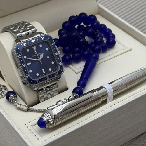 ساعة يد وقلم وسبحه