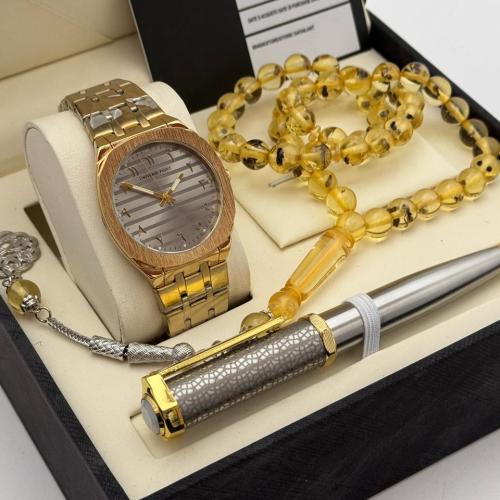 طقم ساعة وقلم وسبحة