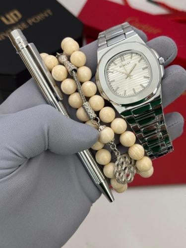 طقم ساعة وقلم وسبحة