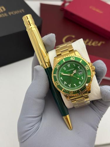 طقم ساعة وقلم