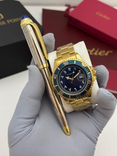 طقم ساعة وقلم