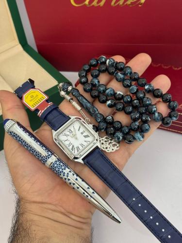 ساعة يد وقلم وسبحه