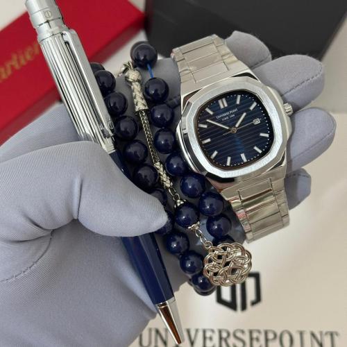 ساعة يد universe وقلم وسبحه