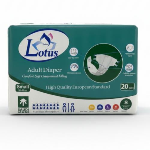 كرتون حفاضات كبار السن زهرة اللوتس صغير الباكديج 4...