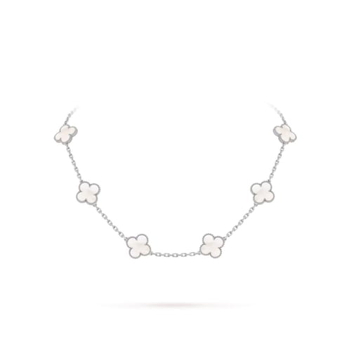 عقد وردة البرسيم 10 حلي