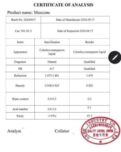 مسك مسكون نقي بنسبة97% خالي من أي إضافات(بدون رائح...