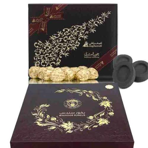 بخور استبرق مع سندس مع الفحم
