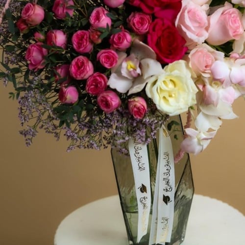 فازة زهور النجاح