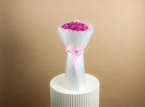 باقة الإحساس الوردية